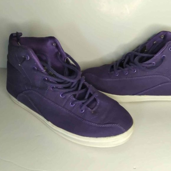 GOURMET NFN Santo Men's Size 9.5 AMETHYST (Purple) Hi-Top Skate Shoes RARE - Picture 1 of 9